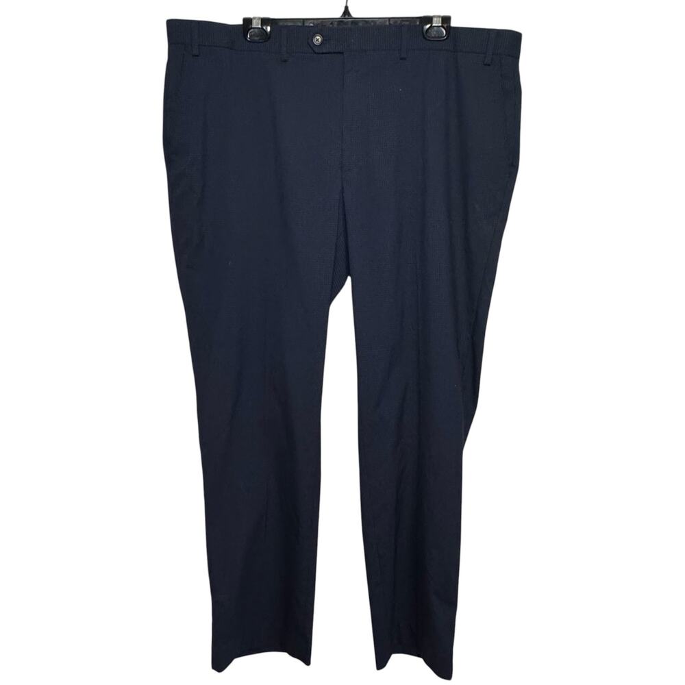 Vtg Ralph by Ralph Lauren Size 42X30  Navy Blue Check Dress Pants